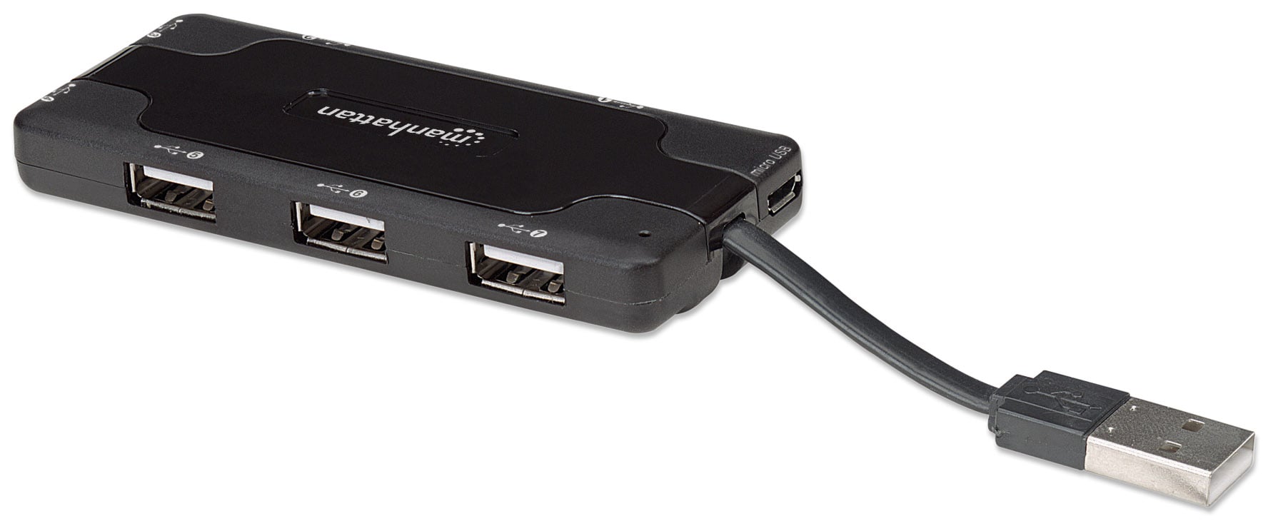 Mini Hub USB 2.0 alta velocità 7 porte - Manhattan IUSB2-HUB169