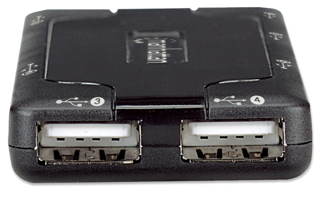 Mini Hub USB 2.0 alta velocità 7 porte - Manhattan IUSB2-HUB169
