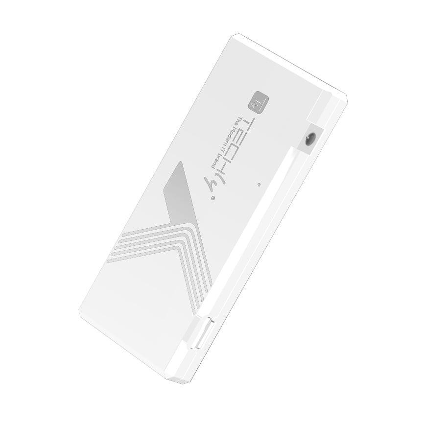 Mini Hub USB Hi Speed 4 Porte Bianco - Techly IUSB2-HUB4-WHTY