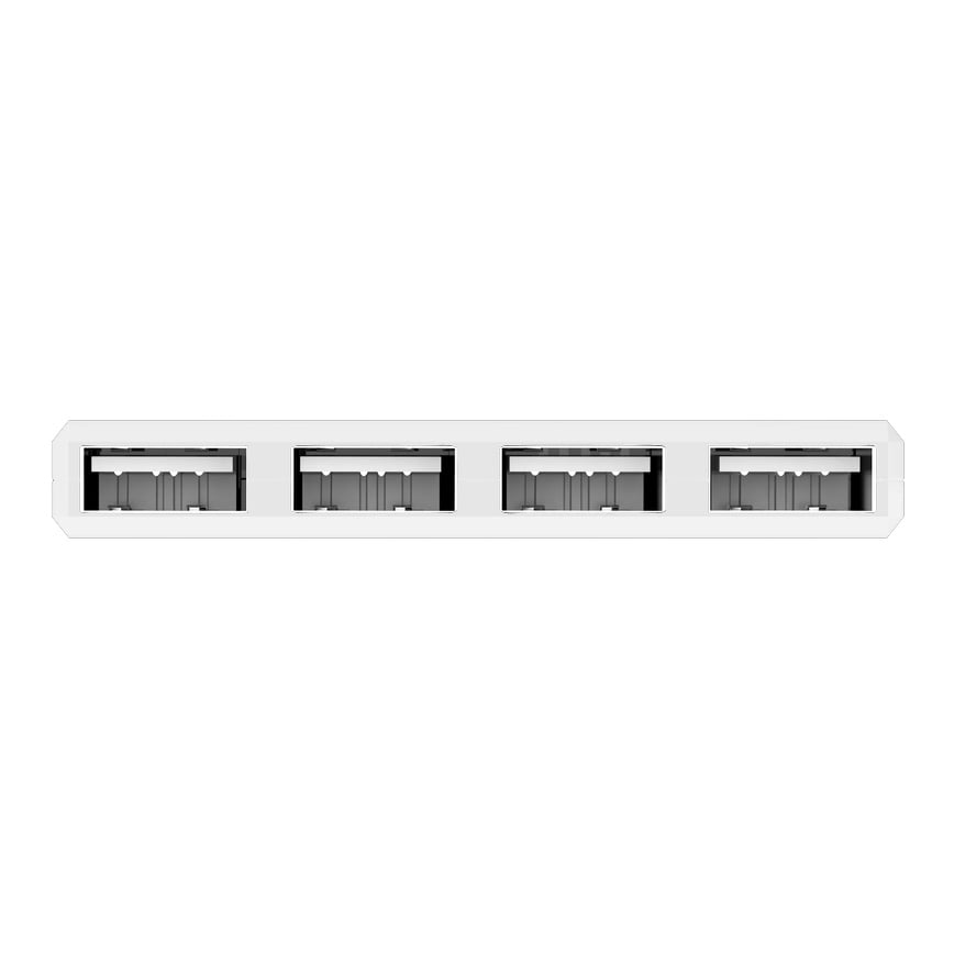 Mini Hub USB Hi Speed 4 Porte Bianco - Techly IUSB2-HUB4-WHTY