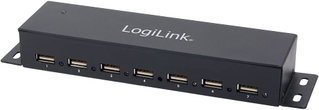 Hub USB 2.0 7 Doors with Metallic Case - Logilink IUSB 2 -HUB 7 -DK