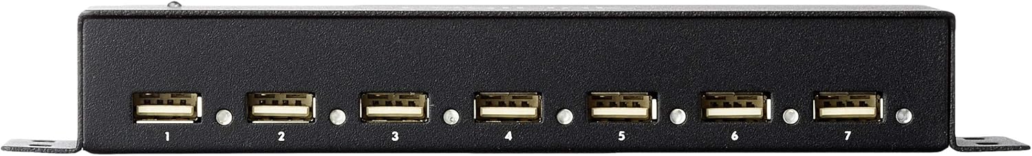 Hub USB 2.0 7 Porte con Case Metallico - Logilink IUSB2-HUB7-DK