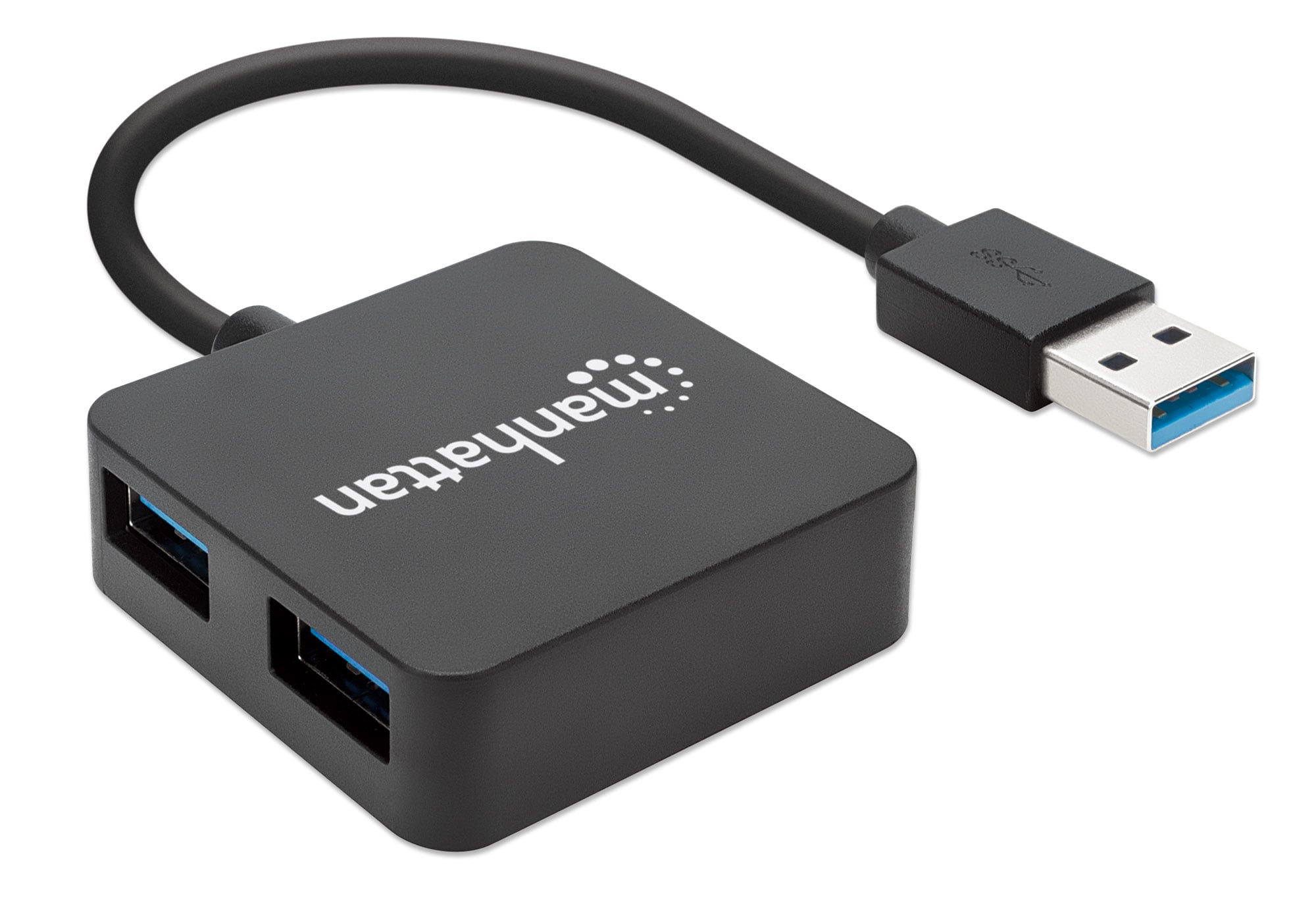 SuperSpeed USB 3.2 Gen1 Hub 4 Porte USB A - Manhattan IUSB3-HUB4-BK