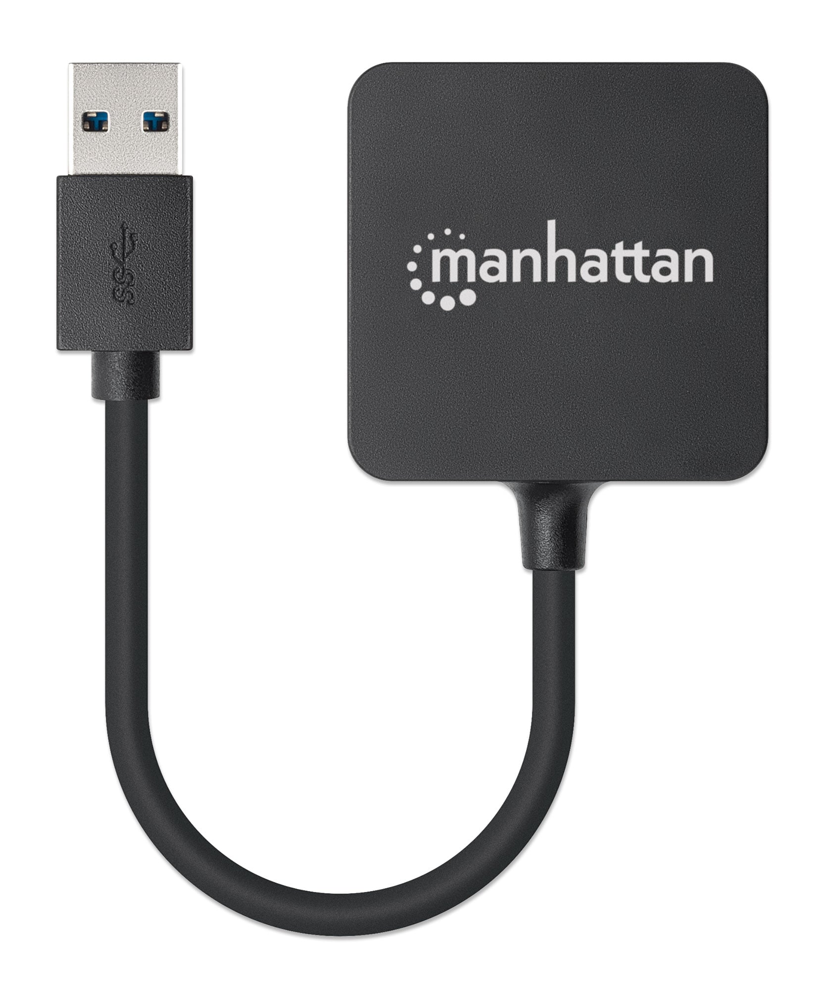 SuperSpeed USB 3.2 Gen1 Hub 4 Porte USB A - Manhattan IUSB3-HUB4-BK