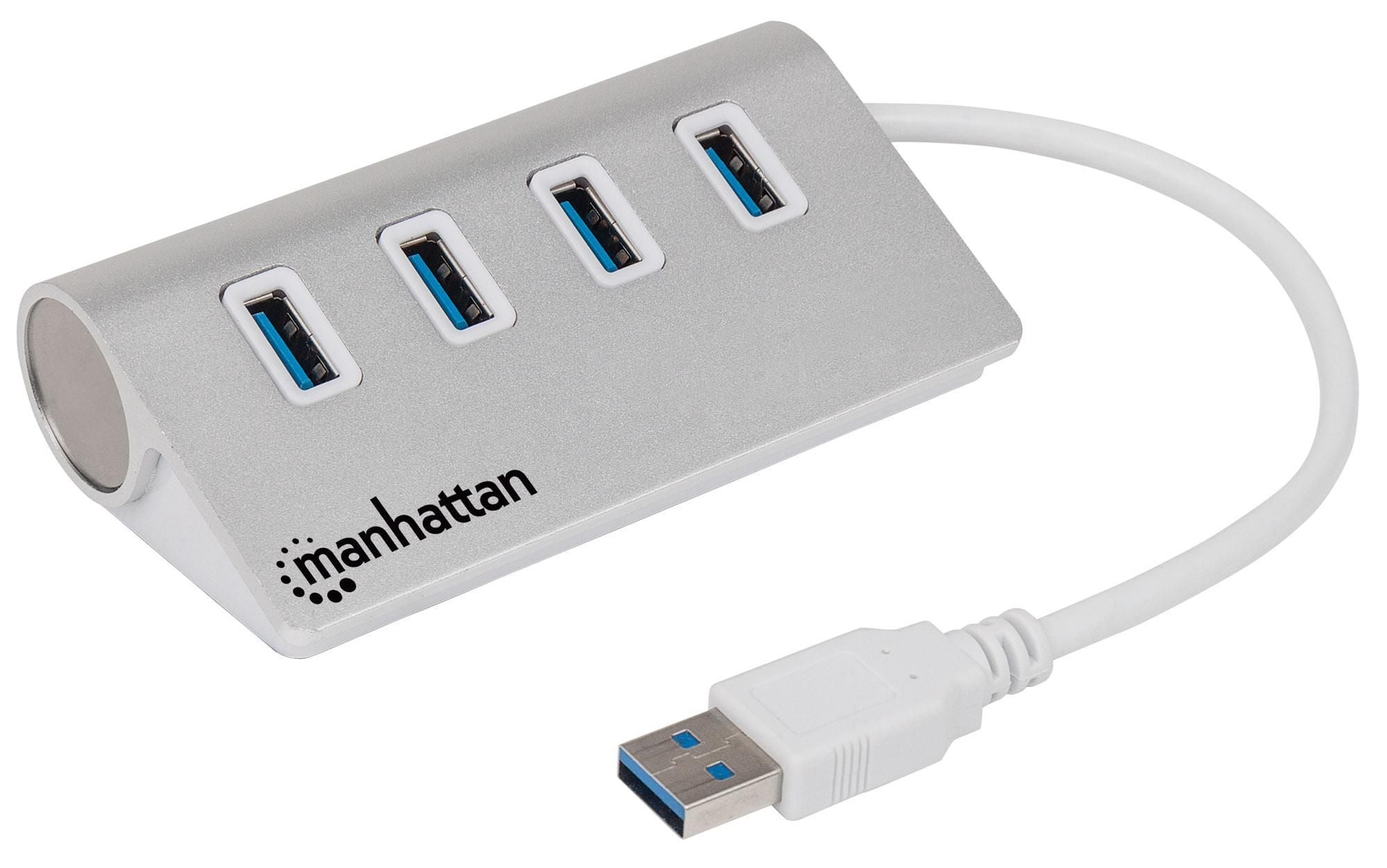 Hub USB3.2 4 porte Silver - Manhattan IUSB3-HUB767