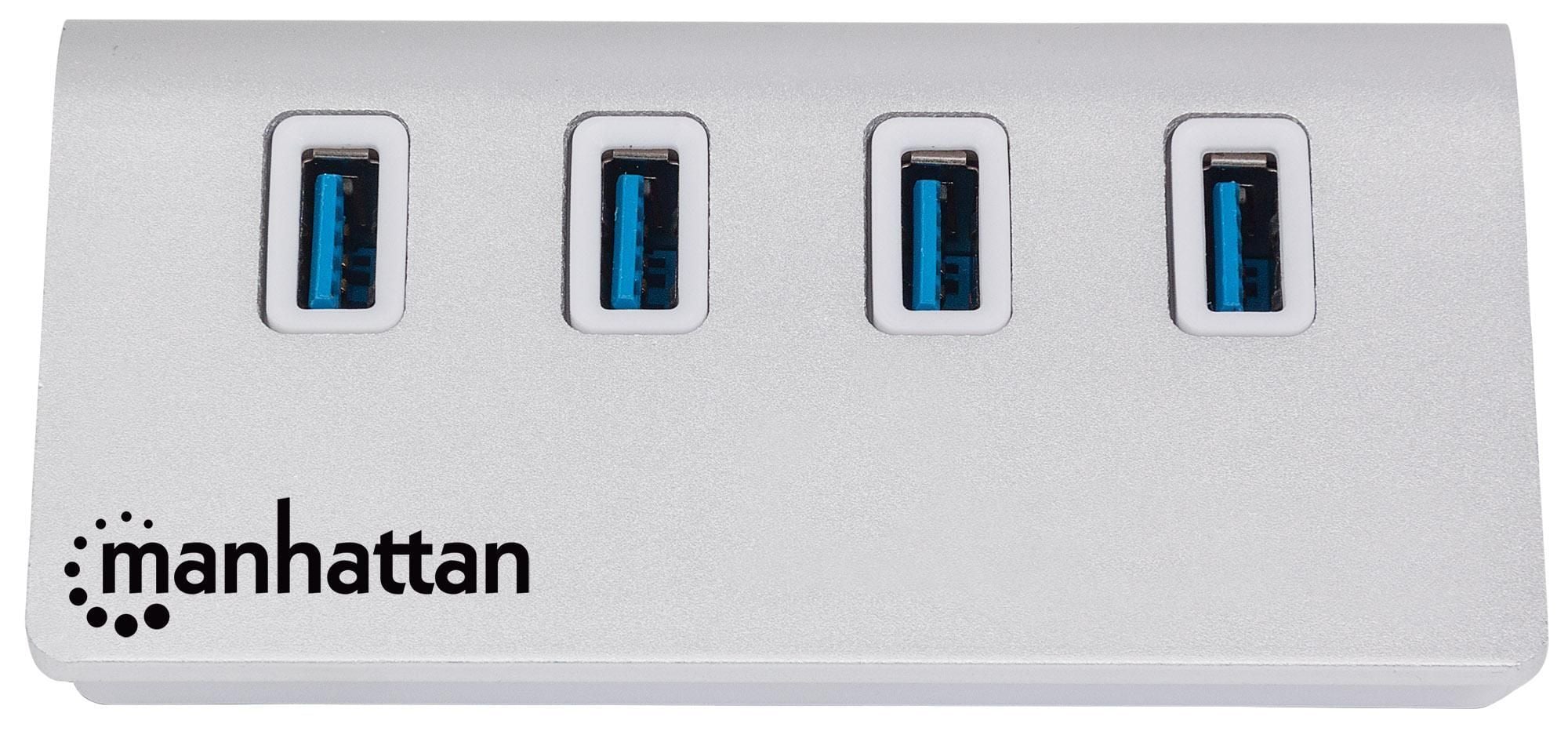 Hub USB3.2 4 porte Silver - Manhattan IUSB3-HUB767