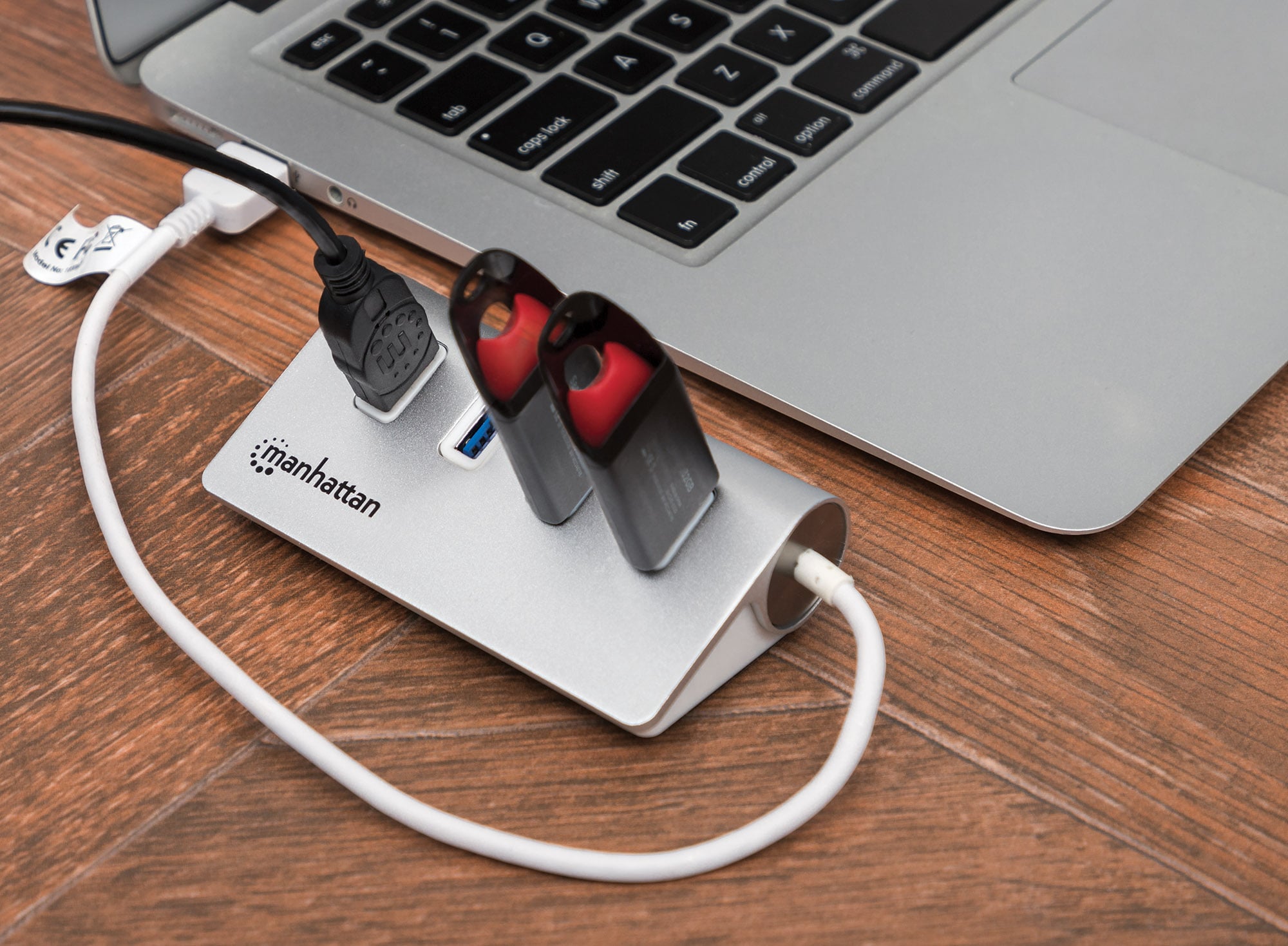 Hub USB3.2 4 porte Silver - Manhattan IUSB3-HUB767
