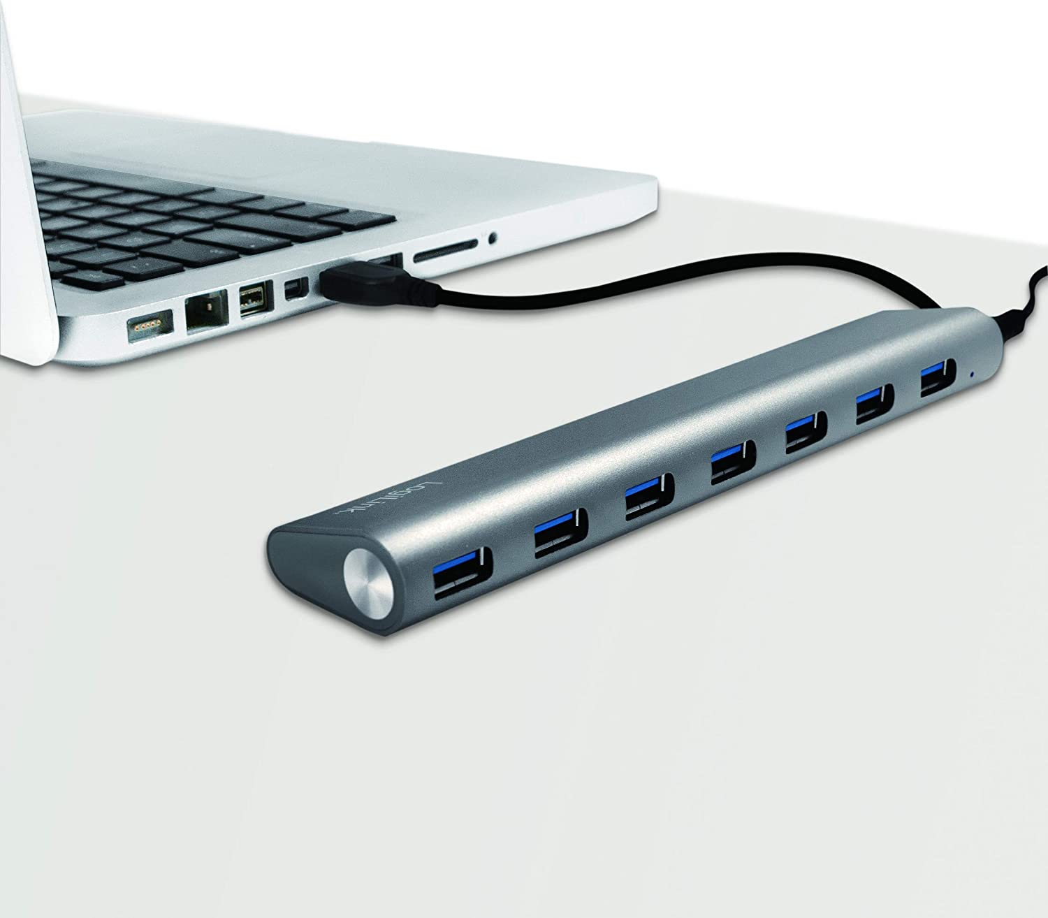 Hub USB 3.2 SuperSpeed 7 porte Alluminio Silver - Logilink IUSB3-HUB7CR