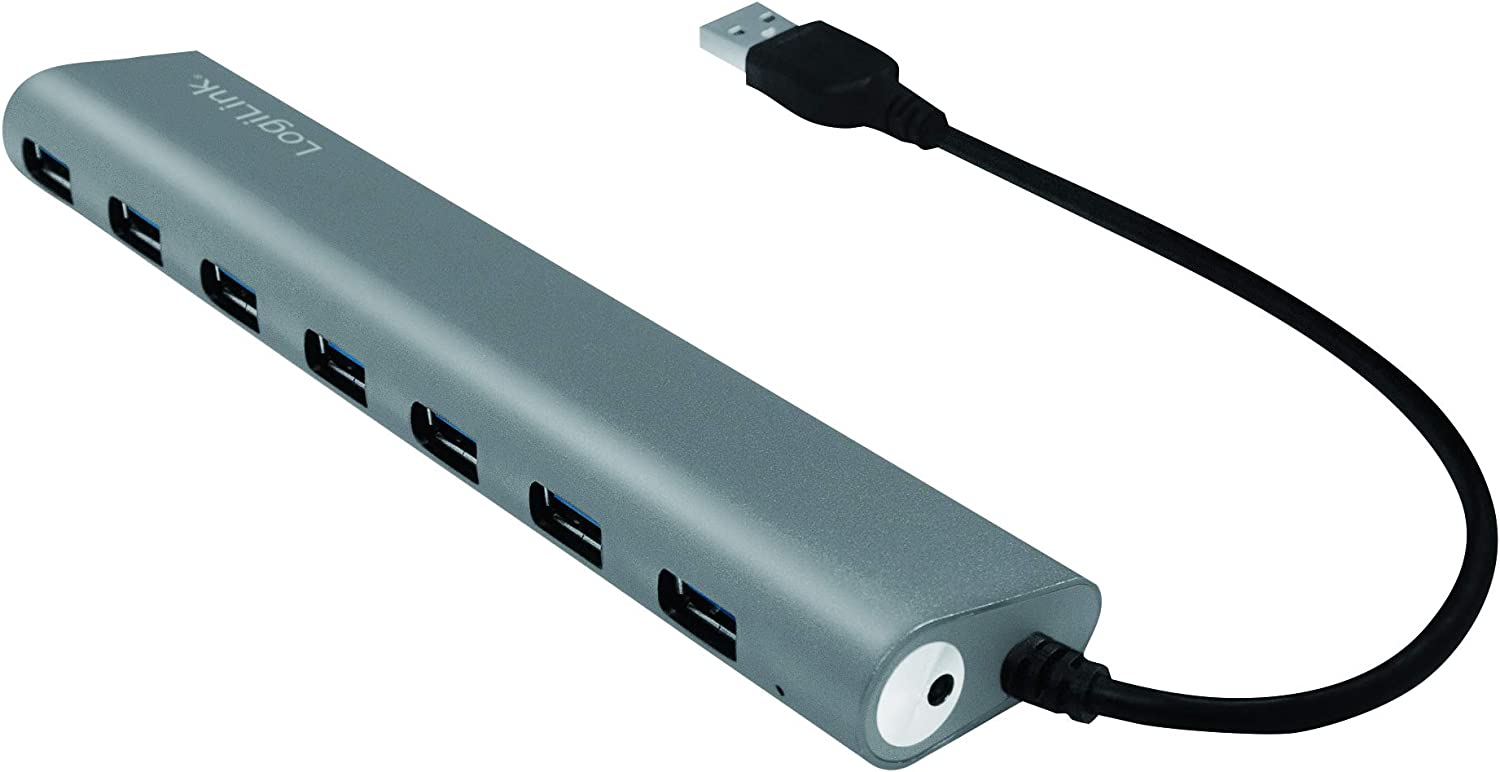 Hub USB 3.2 SuperSpeed 7 porte Alluminio Silver - Logilink IUSB3-HUB7CR