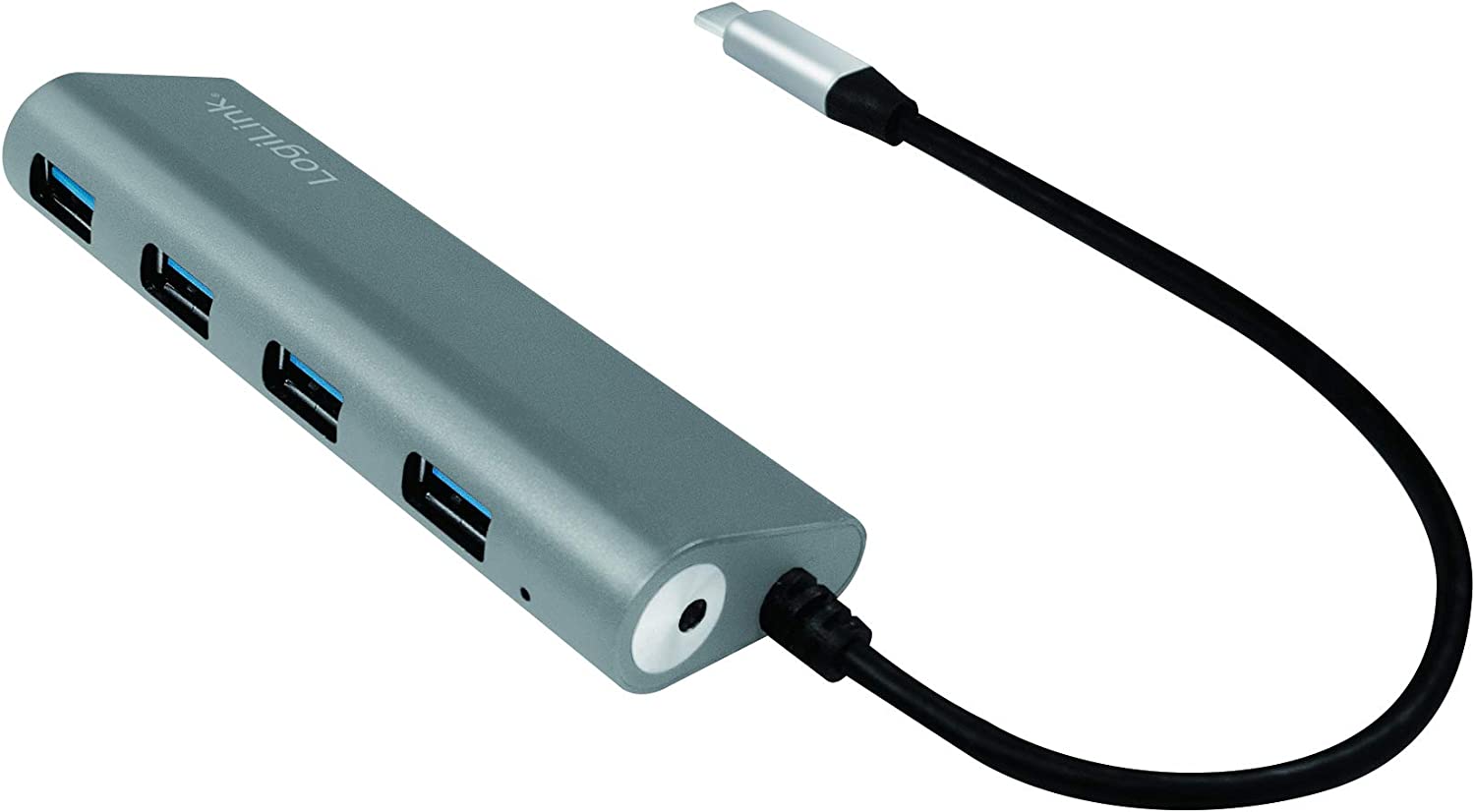 Hub USB-C™ SuperSpeed 4 Porte Alluminio Silver - Logilink IUSB31-HUB4CA