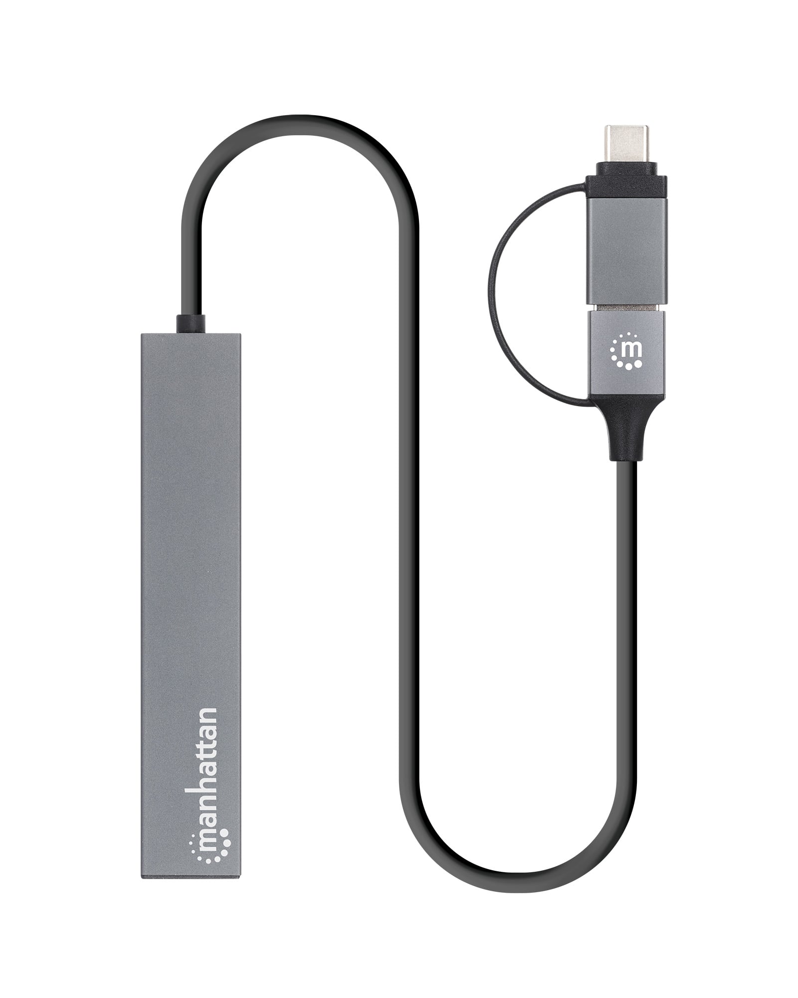 Hub USB-C™ 3.2 4 porte USB-A Ultra Slim - Manhattan IUSB31C-COMBO-HUB4M2