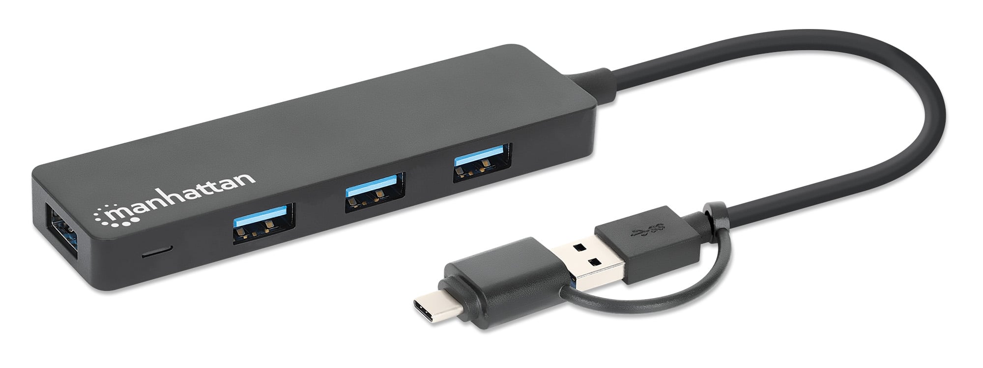 Hub USB 3.2 Gen1 4 Porte Combo USB-A e USB-C™ - Manhattan IUSB31C-COMBO-HUB4MH