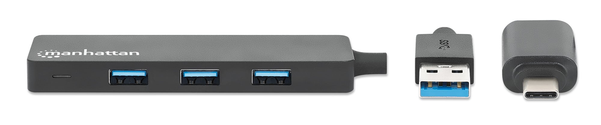 Hub USB 3.2 Gen1 4 Porte Combo USB-A e USB-C™ - Manhattan IUSB31C-COMBO-HUB4MH
