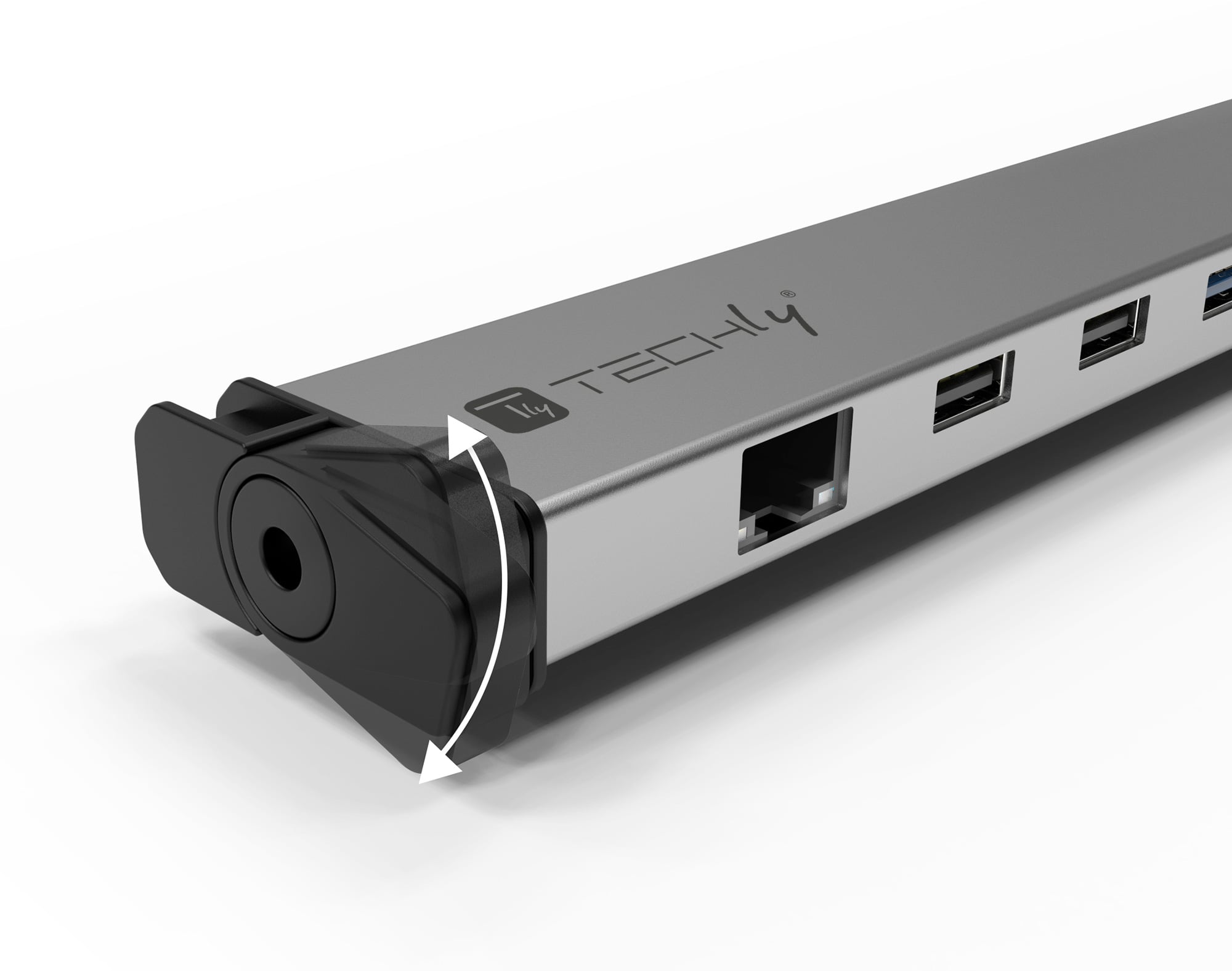 Docking Station 9 in 1 USB-C Hub USB HDMI RJ 45 - Techly IUSB 31 C-DOCK 9 HPD