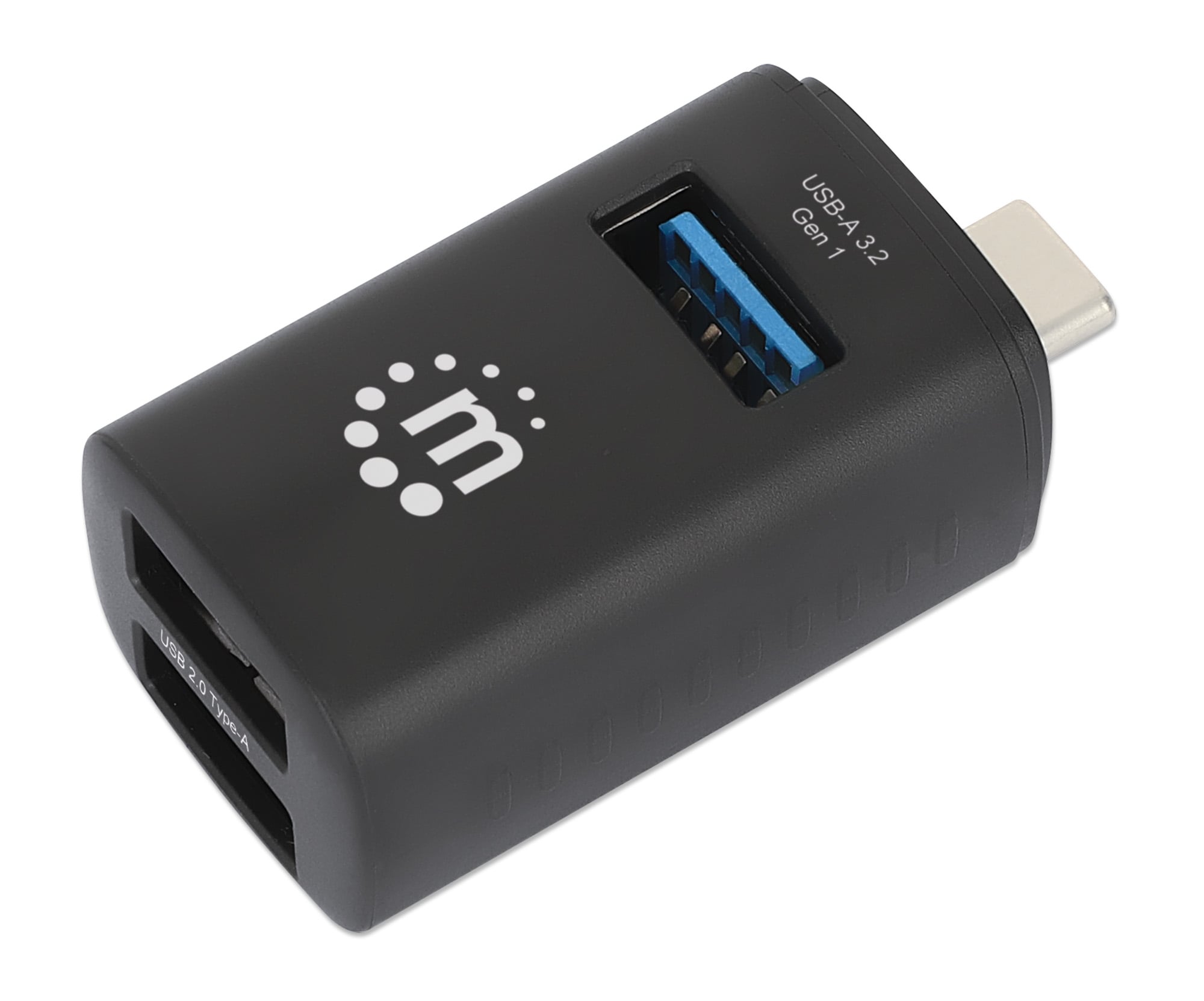 Hub USB-C™ 3.2 Gen1 a 3 porte USB-A Compatto Nero - Manhattan IUSB31C-MINIHUB3
