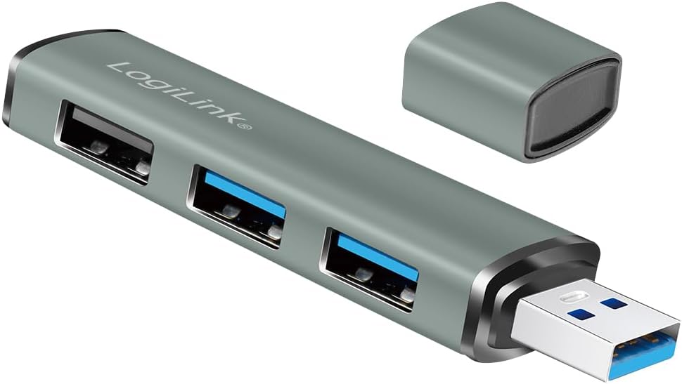 Hub USB 3.2 Gen2 3 Porte tipo A compatto - Logilink IUSB32-HUB3P23