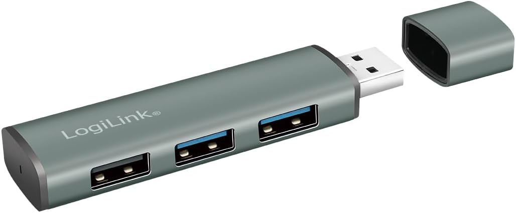 Hub USB 3.2 Gen2 3 Porte tipo A compatto - Logilink IUSB32-HUB3P23