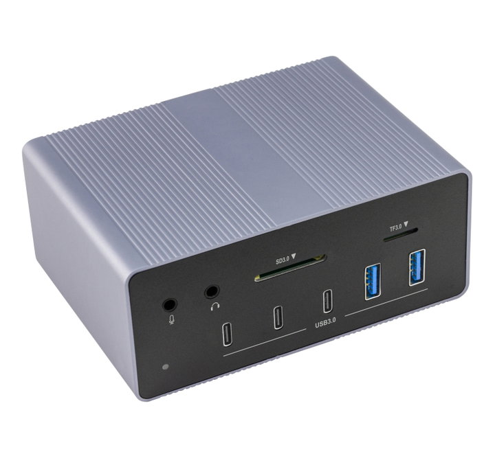 Docking Station 19 in 1 USB-C 8 K HDMI 4 Releases Video - Techly IUSB 32 C-DOCK 198 K