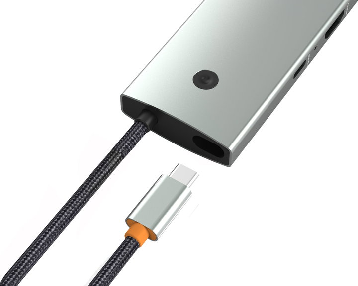 Docking Station Hub USB-C 6 in 1 with Switch - Techly IUSB 32 C-HUB 6 HPDI