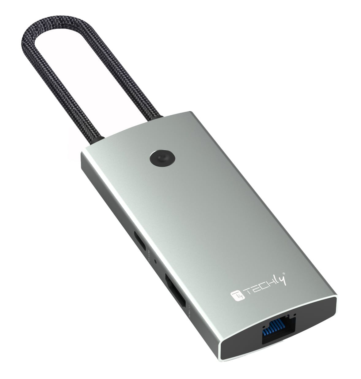 Docking Station Hub USB-C 6 in 1 with Switch - Techly IUSB 32 C-HUB 6 HPDI