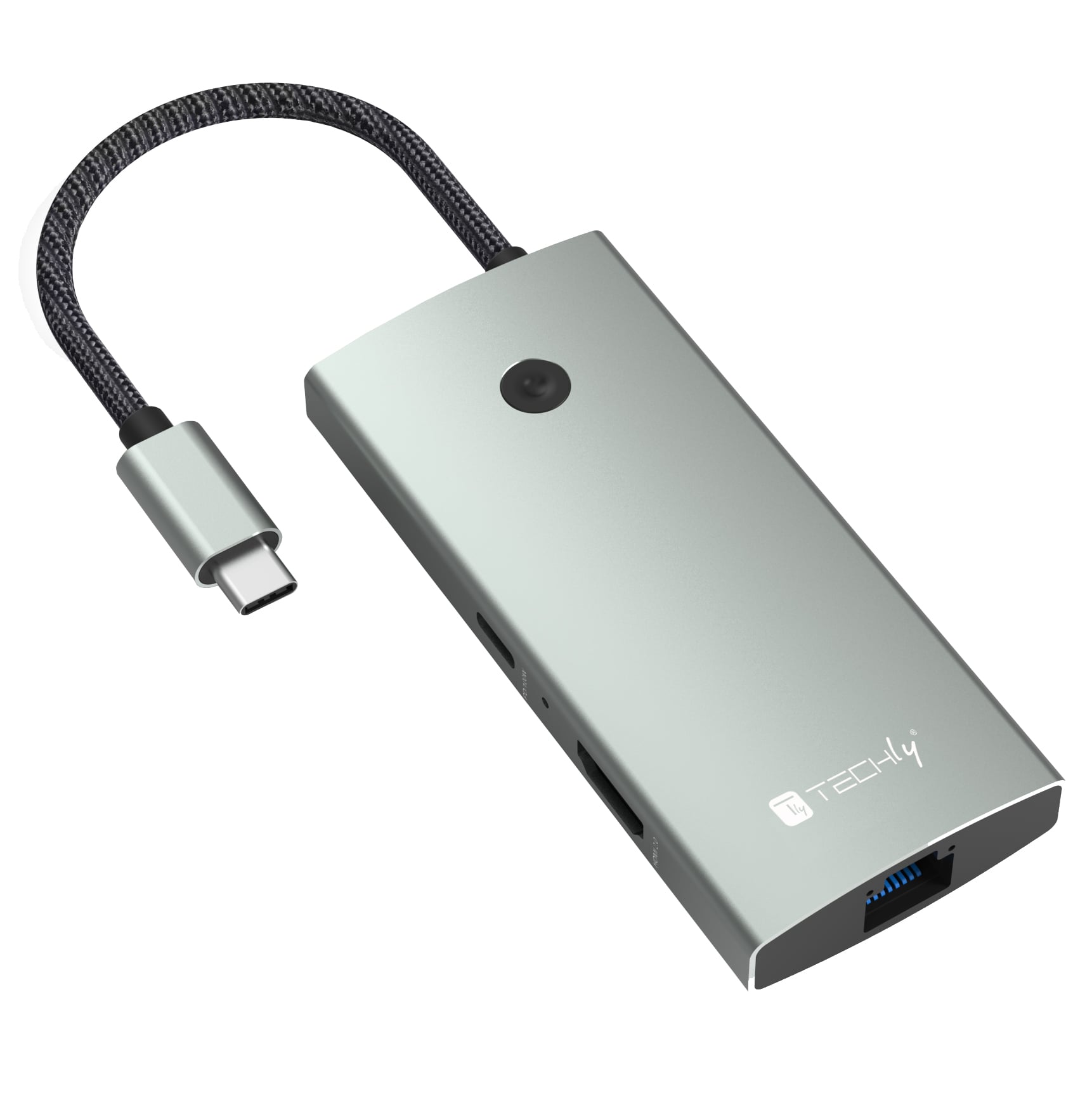 Docking Station Hub USB-C 6 in 1 with Switch - Techly IUSB 32 C-HUB 6 HPDI