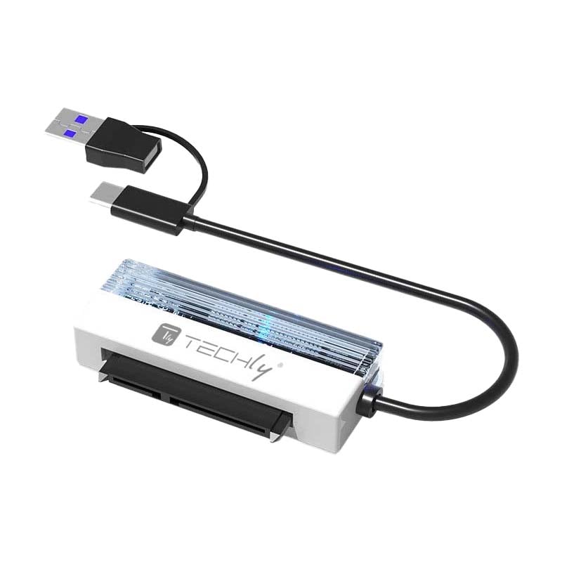 Adattatore USB-C™ USB-A 2 in 1 a SATA 2.5'' - Techly IUSBC-SATATLY