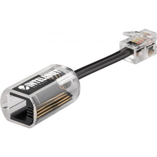 Plug Telefonico RJ10 Antiattorcigliamento per Cornetta Cavo 30mm - Intellinet IWP-4P4C-ATCABI