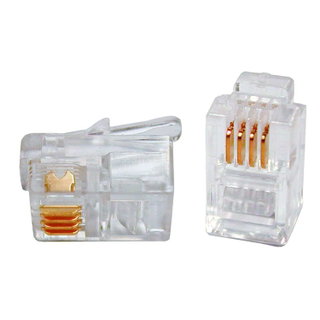 Plug Telephone RJ 14 /RJ 11 6 Poli 4 Contacts - Intellinet IWP- 6 P 4 C- 1