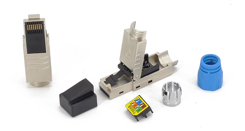 Plug RJ45 Cat8.1 Schermato STP EconLine - Techly Professional IWP-8P8C-CAT81STY