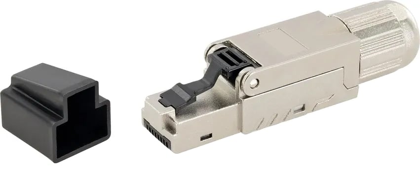 Plug RJ45 Cat8 Schermato STP Tooless - Techly Professional IWP-8P8C-CAT8STY