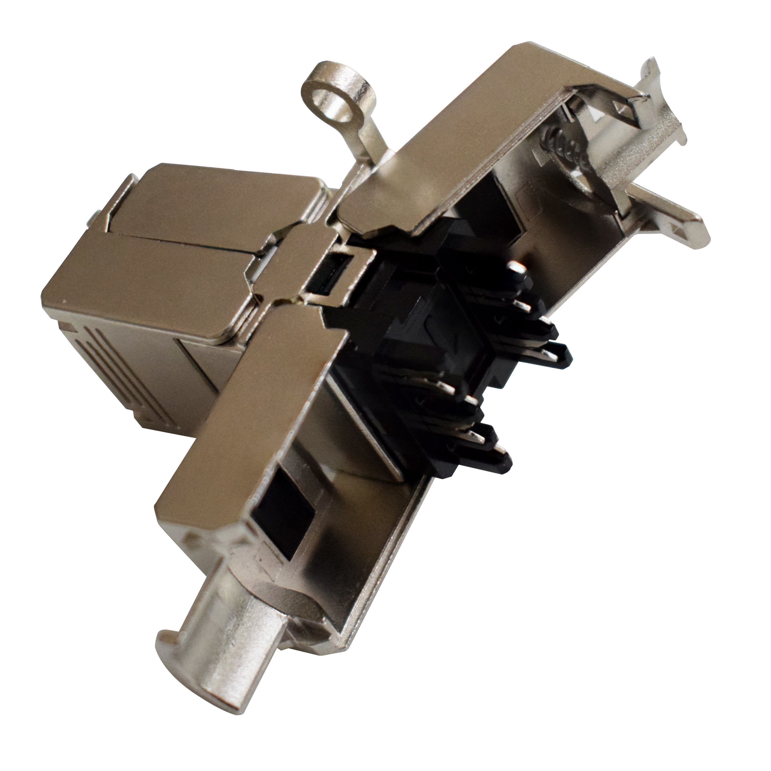 Accoppiatore Modulare Cat6A RJ45 F/F STP 3µ Grigio - Intellinet IWP-8P8C-COUPS6AI3