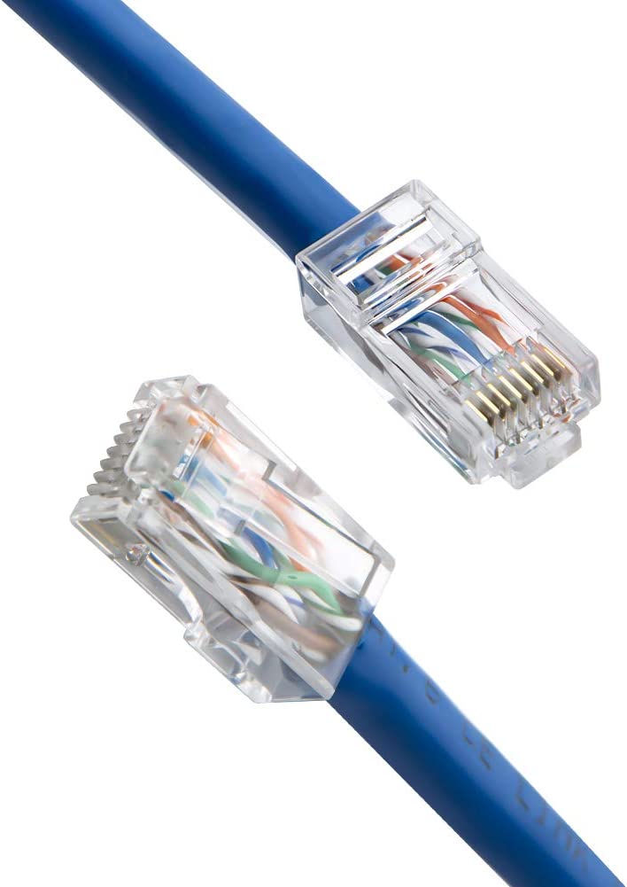 Plug Telefonico per Cavo Rotondo 8 Poli, 501798 - Intellinet IWP-8P8C-R