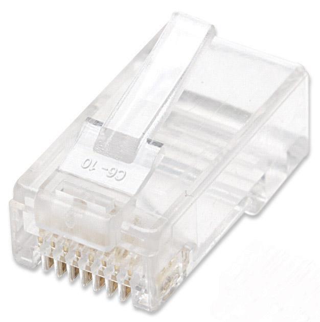 Plug Modulari RJ45 Cat6 per Cavo Flessibile UTP - Intellinet IWP-8P8C-R6S