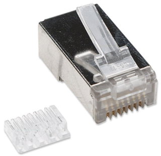 Modular Plug RJ 45 Cat 6 with STP Flexible Cable sled - Intellinet IWP- 8 P 8 C-SR-C 6