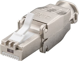 Plug RJ45 Cat6A STP Tool-less con Fermacavo - Techly Professional IWP-8P8C-TLS6AT