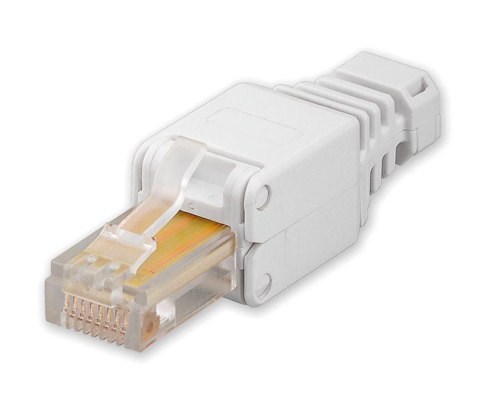 Plug Cat5/6 RJ45 Toolless con Copriconnettore - Intellinet IWP-8P8C-TLU