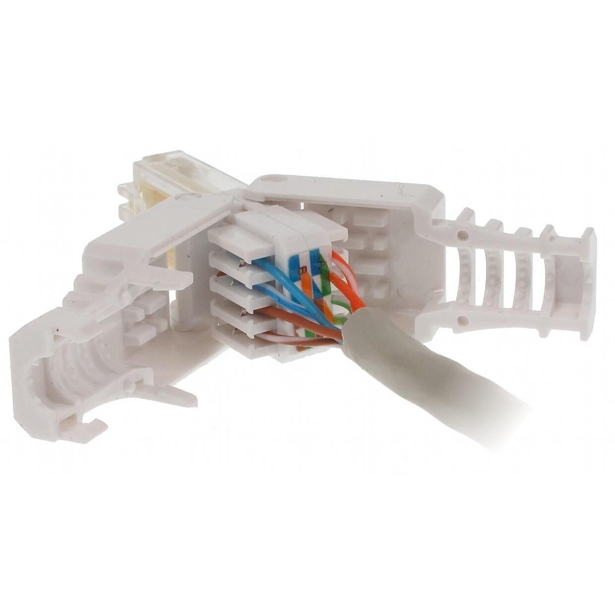 Plug Cat5/6 RJ45 Toolless con Copriconnettore - Intellinet IWP-8P8C-TLU