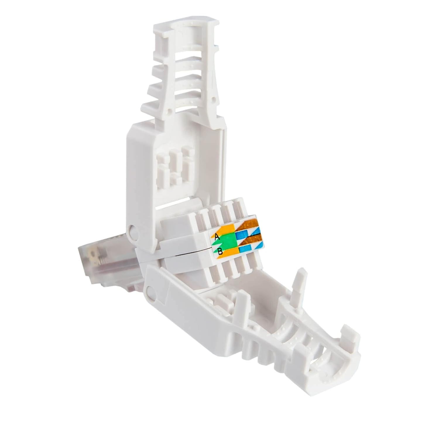 Plug Cat6A RJ45 UTP Toolless con Copriconnettore - Techly Professional IWP-8P8C-TLU6AT