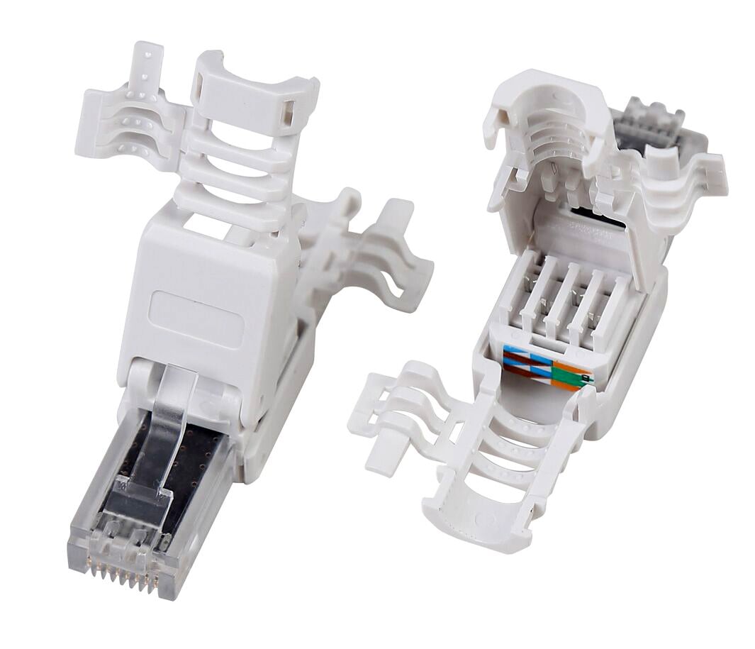 Plug Cat6A RJ45 UTP Toolless con Copriconnettore - Techly Professional IWP-8P8C-TLU6AT
