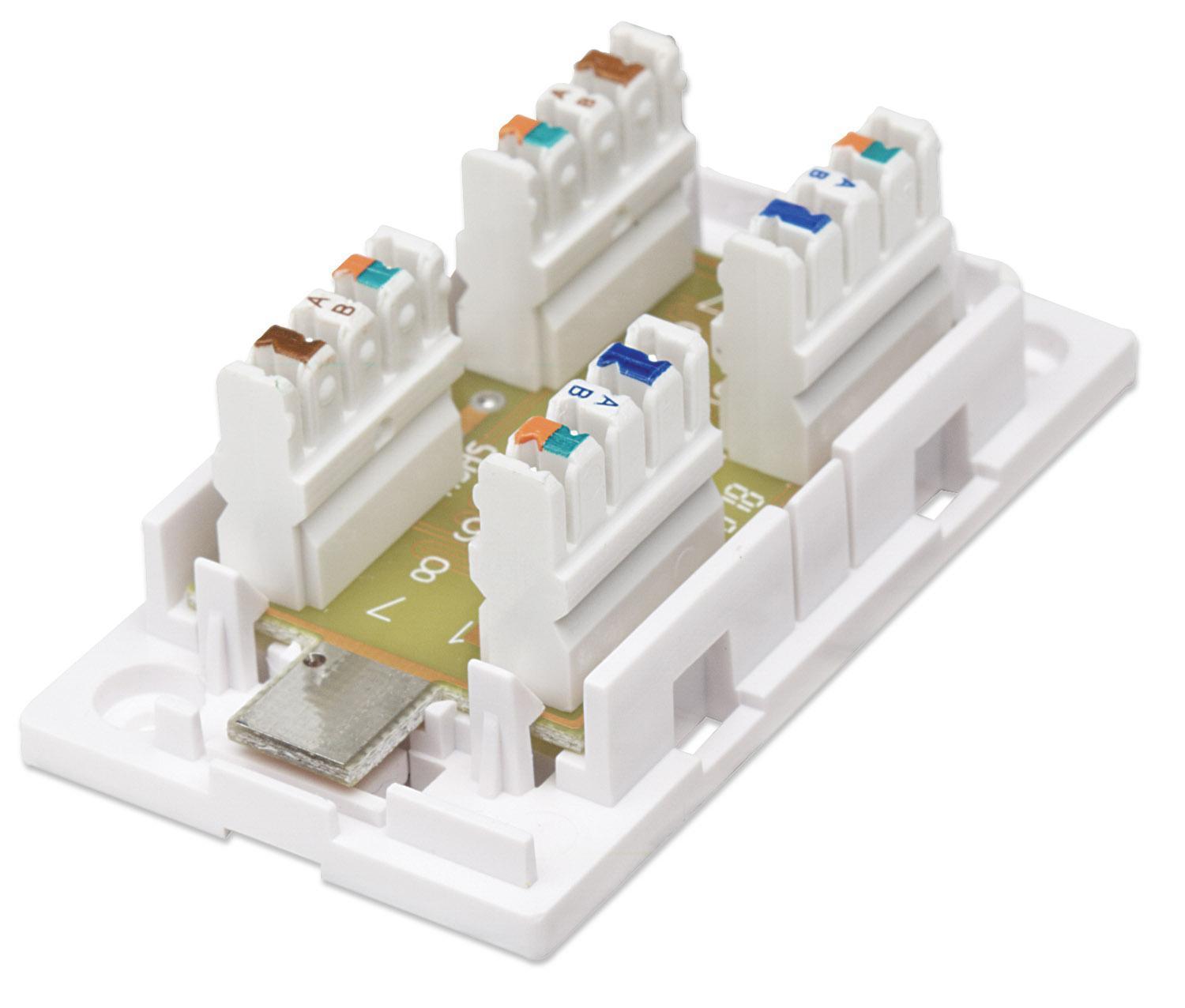 Box per Connessioni di Rete Cat6 UTP - Intellinet IWP-ADAP CBU6