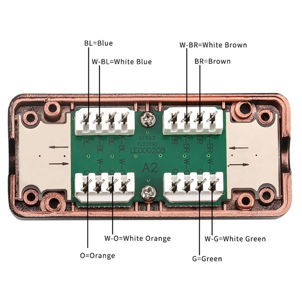Cat 7 Connecting Connection Box - Techly Professional IWP-ADAP CBU 6 PLT