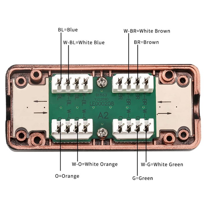 Box per Connessioni di Rete Cat7 Scatola di Connessione - Techly Professional IWP-ADAP CBU6PLT