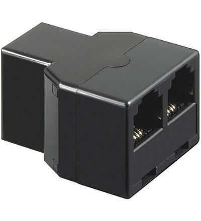 Accoppiatore telefonico duplex 6P4C F a 2x 6P4C F - Intellinet IWP-ADAP-0314BK
