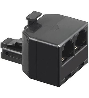 Accoppiatore telefonico duplex 6P4C M a 2x 6P4C F - Intellinet IWP-ADAP-13/40BK