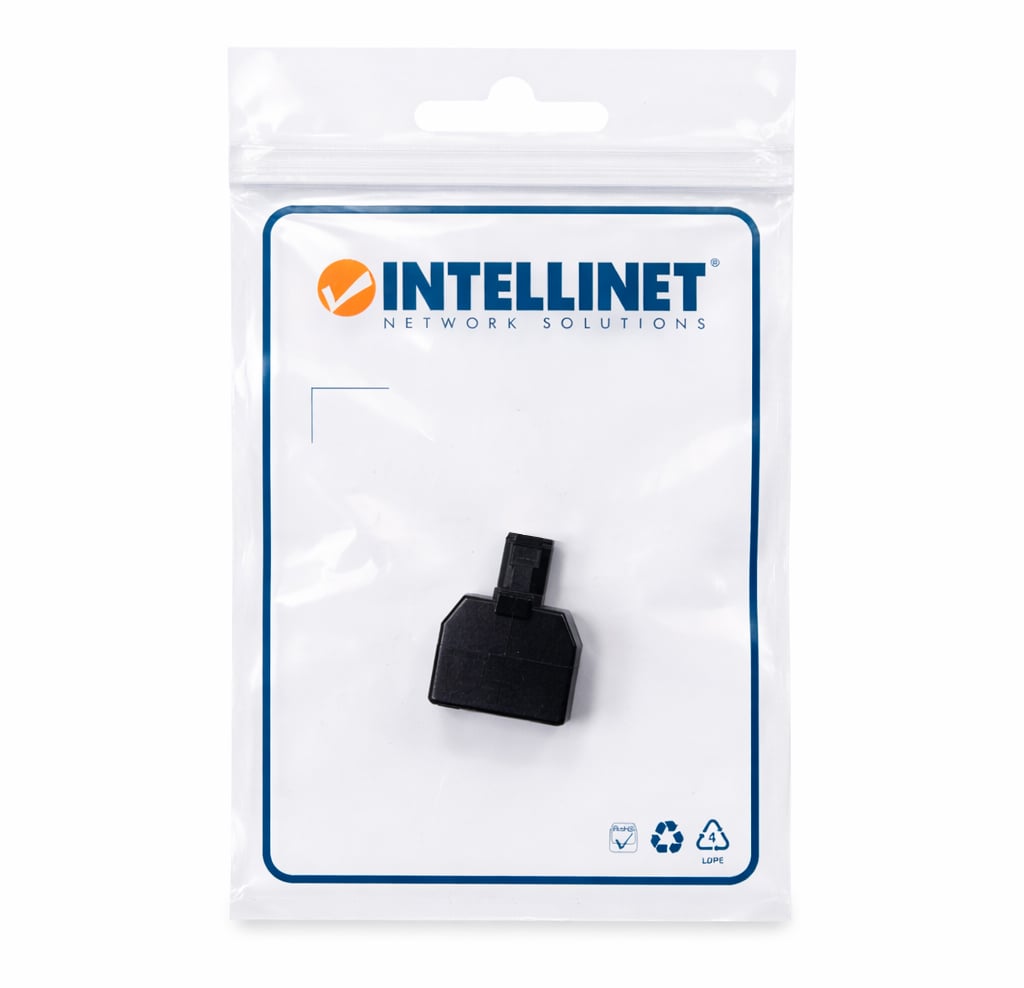 Accoppiatore telefonico duplex 6P4C M a 2x 6P4C F - Intellinet IWP-ADAP-13/40BK