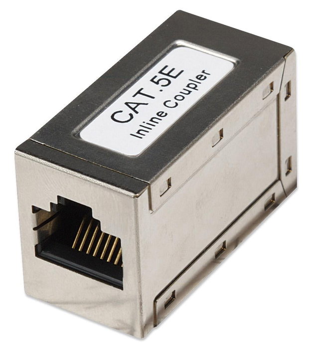 Accoppiatore RJ45 schermato Cat5e F/F metallo - Intellinet IWP-ADAP-8-SC