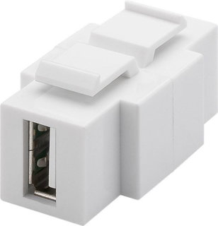 Keystone USB adapter 2.0 A/B Installable in both sides - Goobay IWP-ADAP-AFBF 2