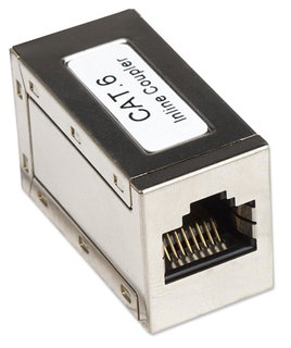 RJ 45 Coupler Cat 6 8 P 8 C Female/Female FTP Silver - Intellinet IWP-ADAP-C 6 /S