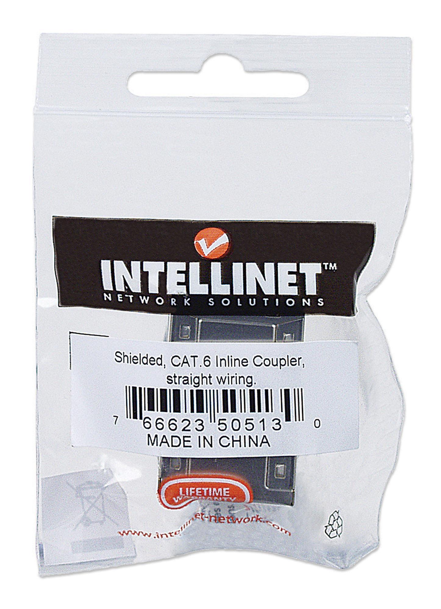 Accoppiatore RJ45 Cat6 8P8C Femmina/ Femmina, FTP, Silver - Intellinet IWP-ADAP-C6/S