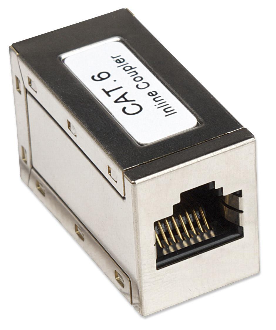Accoppiatore RJ45 Cat6 8P8C Femmina/ Femmina FTP Silver - Techly Professional IWP-ADAP-C6/ST
